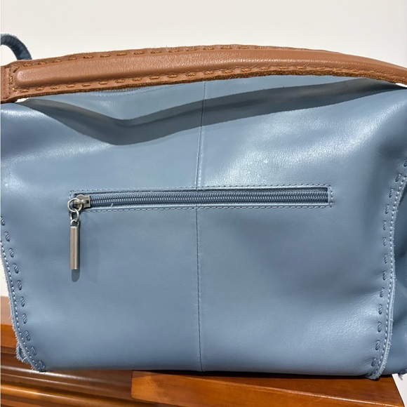 The Sak Los Feliz Hobo Blue and Brown Shoulder Bag - Picture 4 of 6